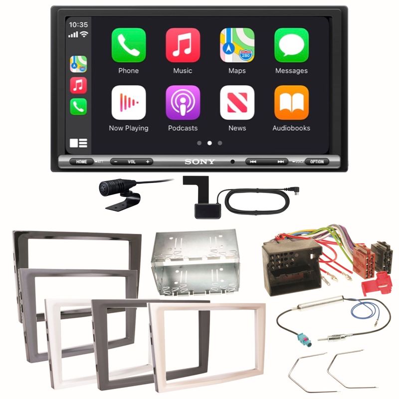Sony XAV-AX3250 DAB+ CarPlay Einbauset für Opel Astra H Corsa D Zafira B Antara
