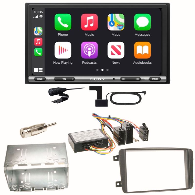 Sony XAV-AX3250 DAB+ CarPlay Einbauset für Mercedes C-Klasse W203 CLK W208 W209 Sony XAV-AX3250 DAB+ CarPlay Einbauset für Mercedes C-Klasse W203 CLK W208 W209