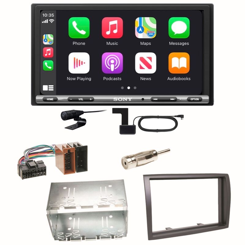 Sony XAV-AX3250 CarPlay USB Android Auto Einbauset für Fiat Ducato Boxer Jumper Sony XAV-AX3250 CarPlay USB Android Auto Einbauset für Fiat Ducato Boxer Jumper