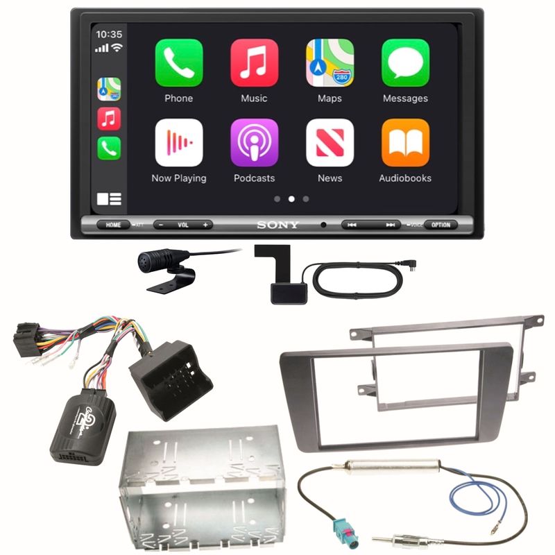 Sony XAV-AX3250 DAB+ Android Auto CarPlay Einbauset für Skoda Octavia 2 Yeti 5L