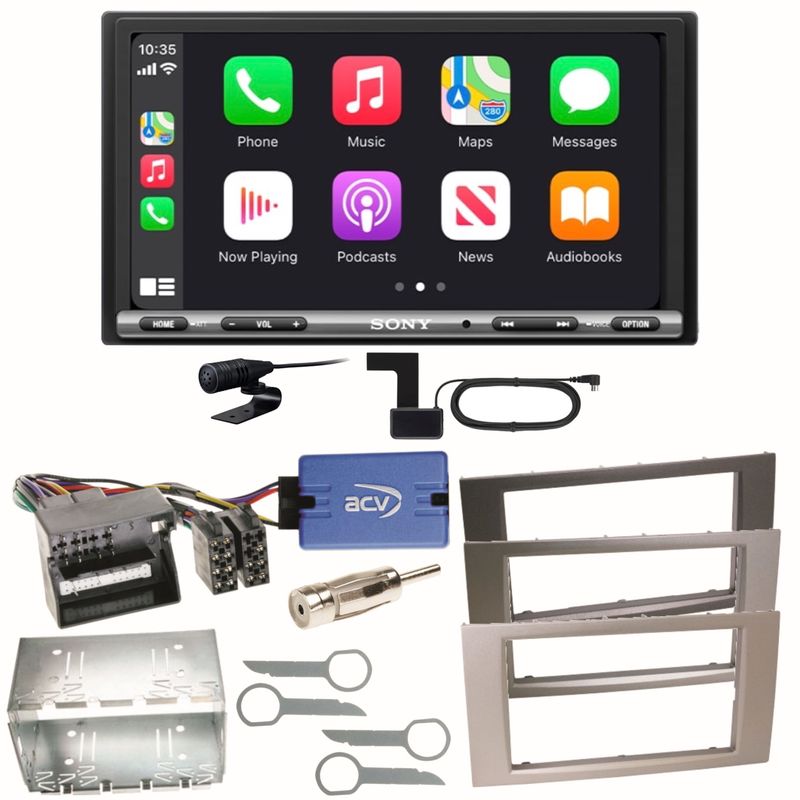 Sony XAV-AX3250 DAB+ CarPlay Einbauset für Ford Focus C-Max Fiesta Transit Sony XAV-AX3250 DAB+ CarPlay Einbauset für Ford Focus C-Max Fiesta Transit