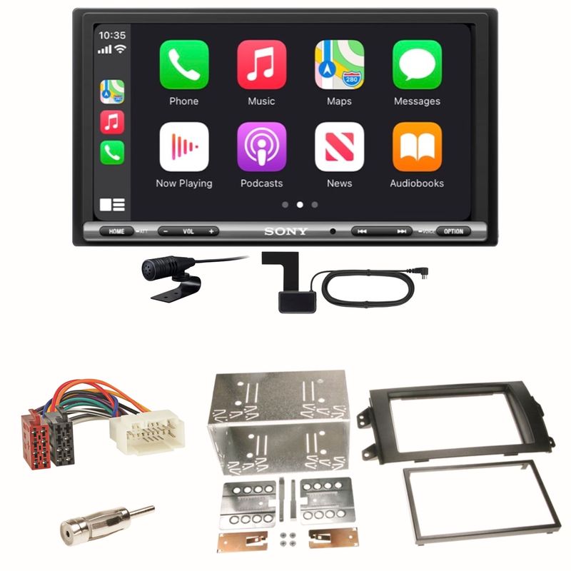 Sony XAV-AX3250 Android Auto CarPlay DAB+ Einbauset für Suzuki SX 4 Fiat Sedici