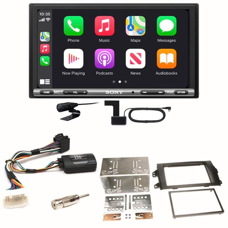Sony XAV-AX3250 Android Auto CarPlay DAB+ Einbauset für Suzuki SX4 Fiat Sedici