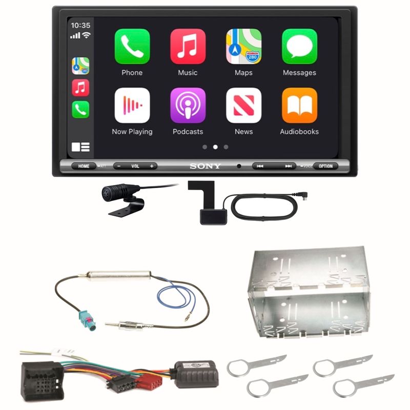 Sony XAV-AX3250 Bluetooth DAB+ CarPlay Android Auto Einbauset für Fox Polo 9N3 Sony XAV-AX3250 Bluetooth DAB+ CarPlay Android Auto Einbauset für Fox Polo 9N3
