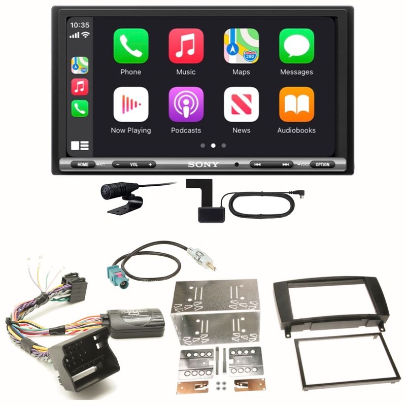 Sony XAV-AX3250 Android Auto CarPlay Einbauset für Mercedes CLK W209 Facelift Sony XAV-AX3250 Android Auto CarPlay Einbauset für Mercedes CLK W209 Facelift