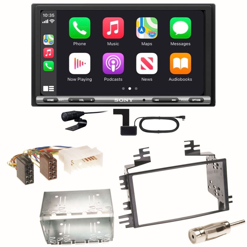 Sony XAV-AX3250 Android Auto CarPlay DAB+ Einbauset für Kia Sportage JE Rio JB