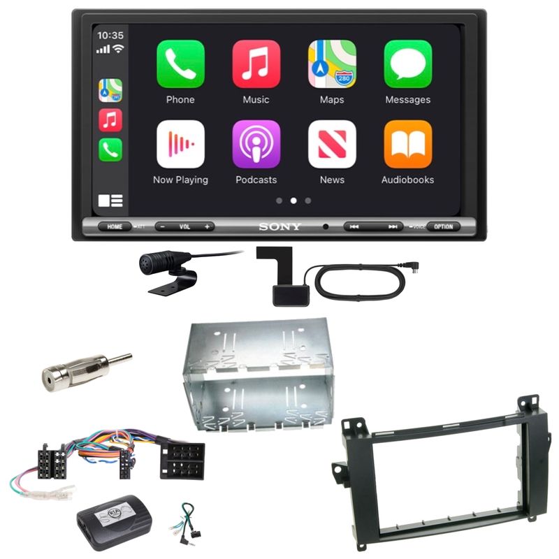 Sony XAV-AX3250 DAB+ Bluetooth CarPlay Einbauset für Mercedes Vito Viano W639 Sony XAV-AX3250 DAB+ Bluetooth CarPlay Einbauset für Mercedes Vito Viano W639