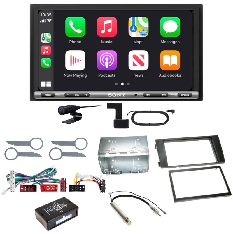 Sony XAV-AX3250 DAB+ Bluetooth USB CarPlay Android Auto Einbauset für Audi A6 4B Sony XAV-AX3250 DAB+ Bluetooth USB CarPlay Android Auto Einbauset für Audi A6 4B