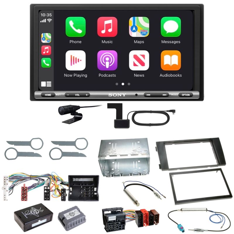 Sony XAV-AX3250 DAB+ Bluetooth USB MP3 CarPlay Einbauset für Audi A6 4B Facelift Sony XAV-AX3250 DAB+ Bluetooth USB MP3 CarPlay Einbauset für Audi A6 4B Facelift
