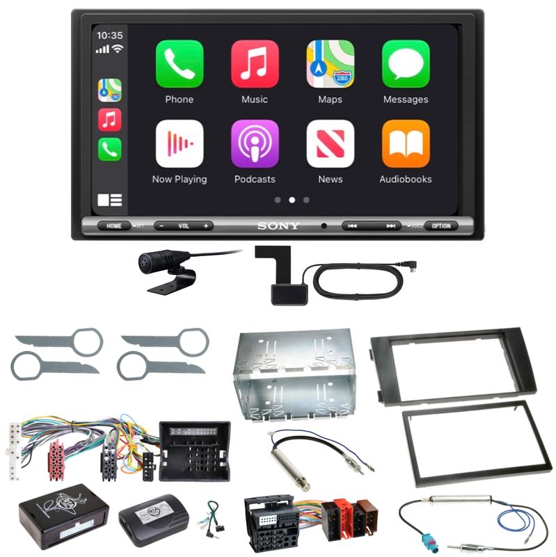 Sony XAV-AX3250 DAB+ Bluetooth USB MP3 CarPlay Einbauset für Audi A6 4B Facelift Sony XAV-AX3250 DAB+ Bluetooth USB MP3 CarPlay Einbauset für Audi A6 4B Facelift