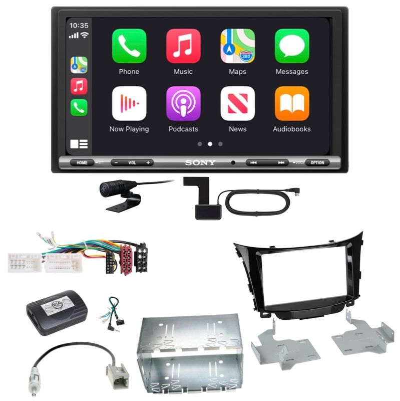 Sony XAV-AX3250 DAB+ Bluetooth USB MP3 CarPlay Einbauset für Hyundai i30 GD GDH