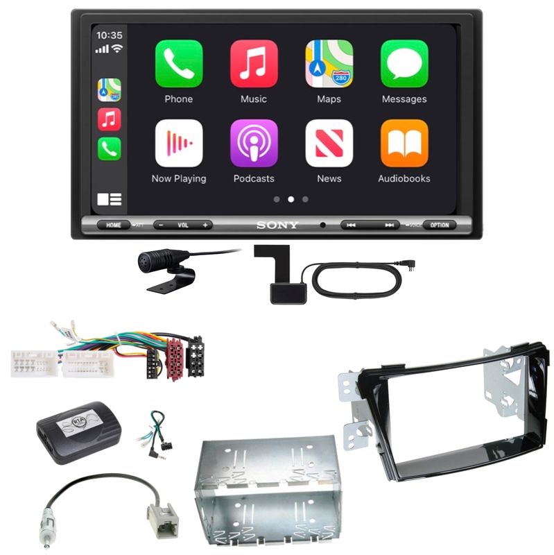 Sony XAV-AX3250 Digitalradio Bluetooth USB CarPlay Einbauset für Hyundai i40 VF