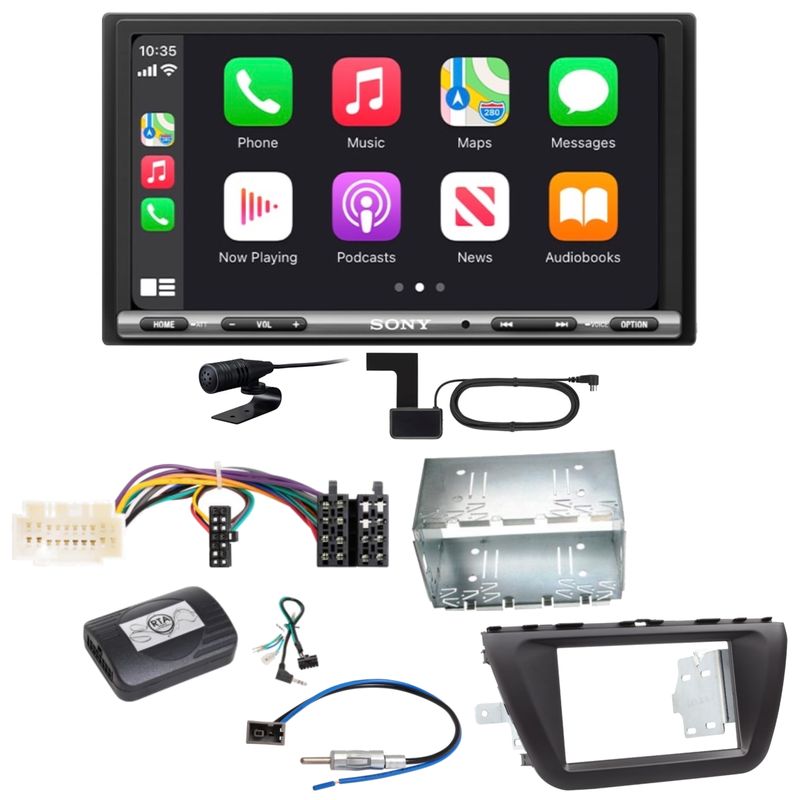 Sony XAV-AX3250 DAB+ Bluetooth USB MP3 CarPlay Einbauset für Suzuki SX4 S-Cross