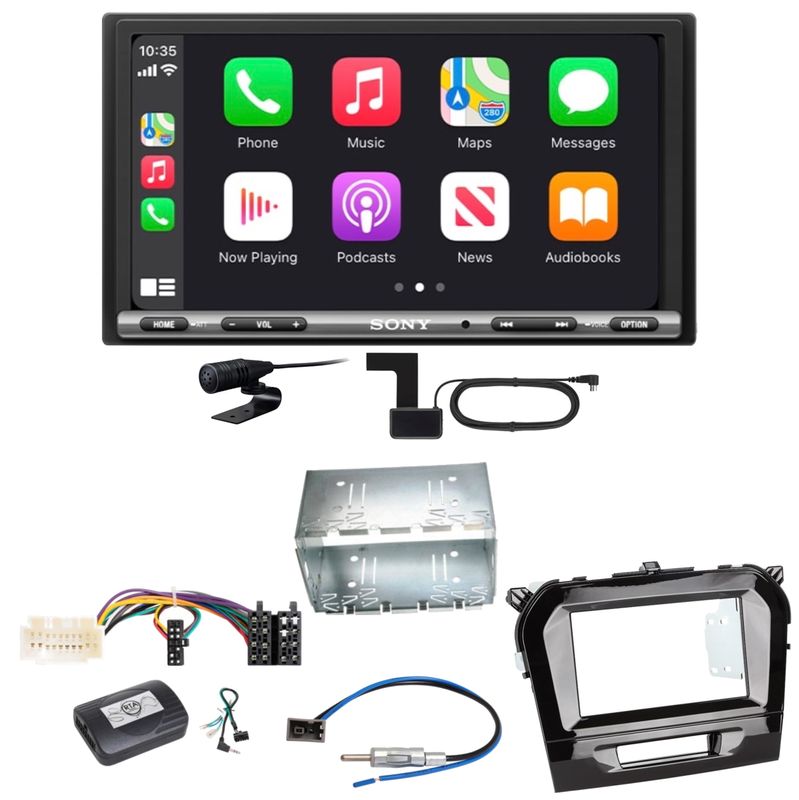 Sony XAV-AX3250 DAB+ Bluetooth USB MP3 CarPlay Einbauset für Suzuki Vitara LY