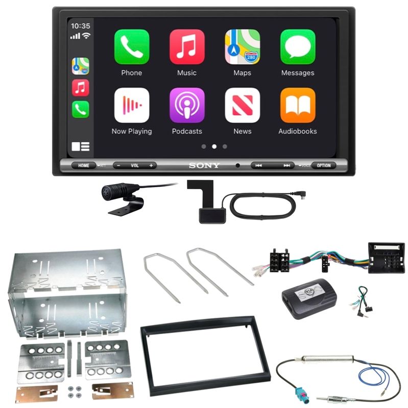 Sony XAV-AX3250 CarPlay Bluetooth Einbauset für Citroen C2 C3 Berlingo Jumpy