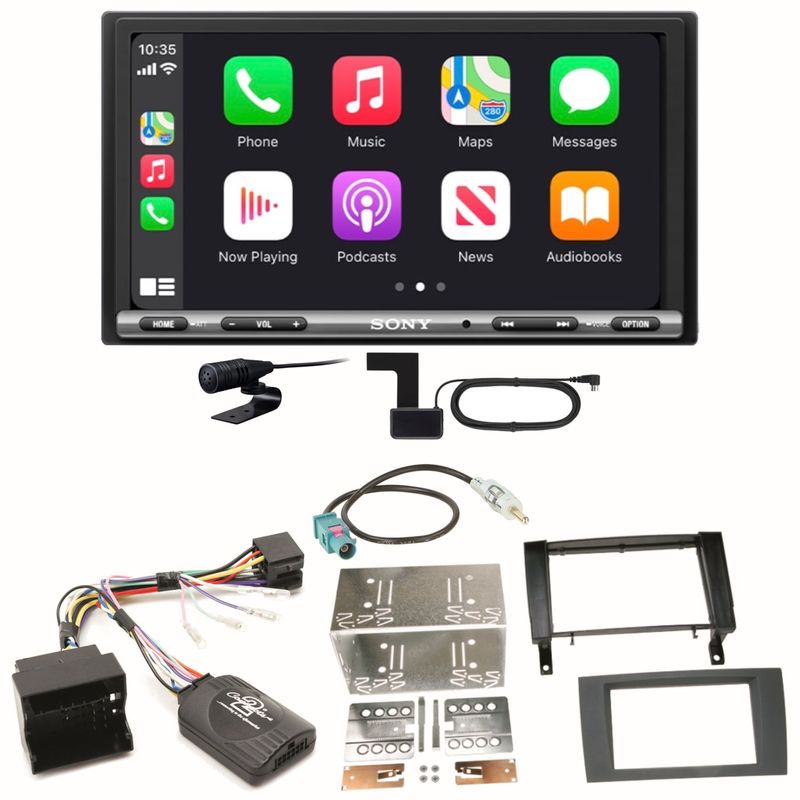 Sony XAV-AX3250 CarPlay Android Auto Einbauset für Mercedes SLK R171 ab 2008