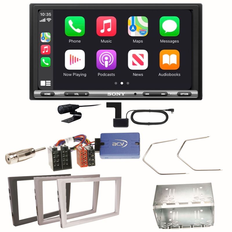 Sony XAV-AX3250 Android Auto Einbauset für Opel Omega B Meriva A Agila Vivaro