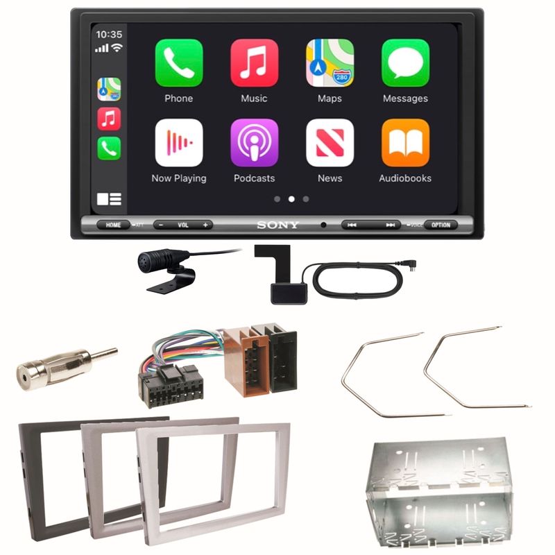 Sony XAV-AX3250 Android Auto Einbauset für Opel Omega B Meriva A Agila Vivaro