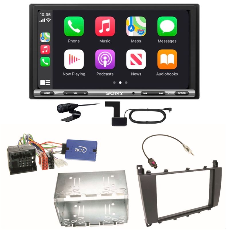 Sony XAV-AX3250 CarPlay Android Auto DAB+ Einbauset für Mercedes G Klasse W463
