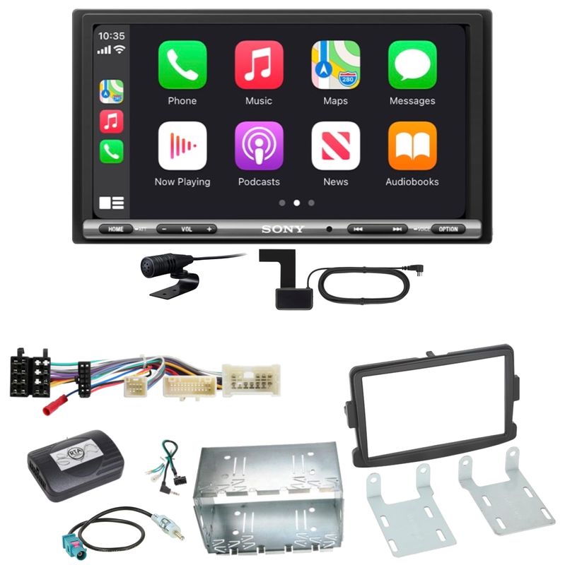 Sony XAV-AX3250 USB Bluetooth CarPlay DAB+ Einbauset für Opel Vivaro Movano B