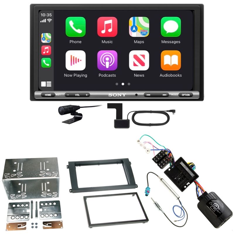 Sony XAV-AX3250 CarPlay Android Auto Einbauset für Porsche Cayenne ab 2007 Sony XAV-AX3250 CarPlay Android Auto Einbauset für Porsche Cayenne ab 2007