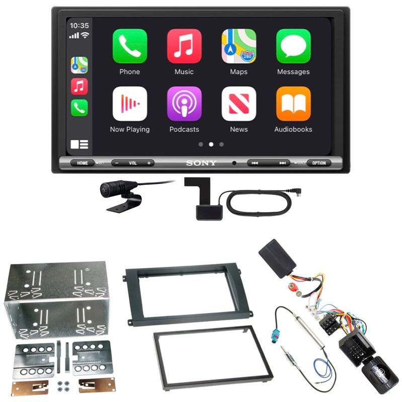 Sony XAV-AX3250 CarPlay Android Auto Einbauset für Porsche Cayenne ab 2007