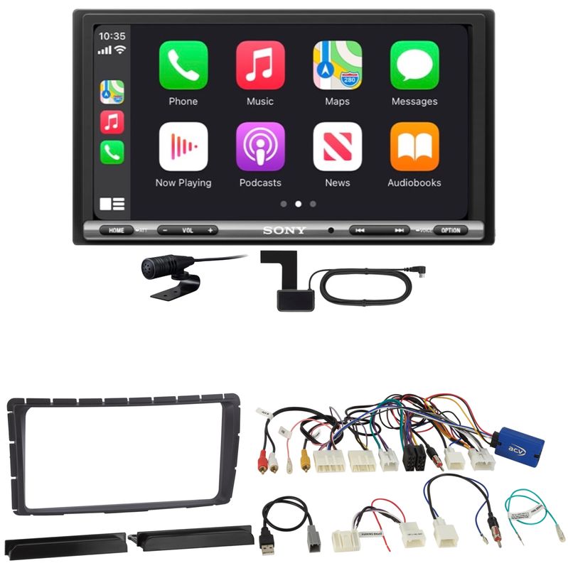 Sony XAV-AX3250 CarPlay Android Auto Einbauset für Toyota Hilux ab 2011
