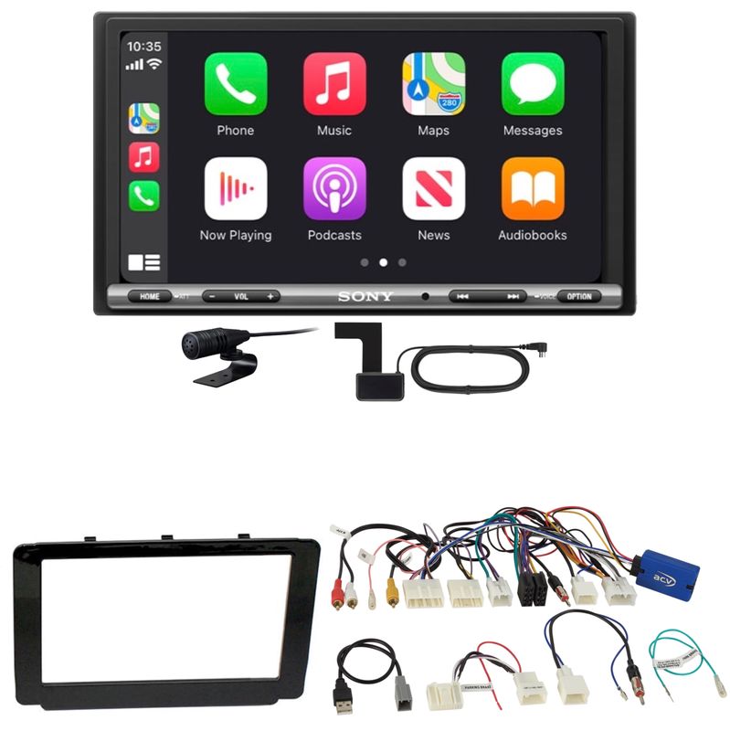 Sony XAV-AX3250 CarPlay Android Auto Einbauset für Toyota Hilux 2016-2019