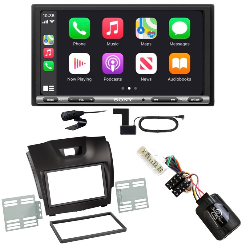 Sony XAV-AX3250 DAB+ Bluetooth CarPlay Android Auto Einbauset für Isuzu D-Max 2 Sony XAV-AX3250 DAB+ Bluetooth CarPlay Android Auto Einbauset für Isuzu D-Max 2