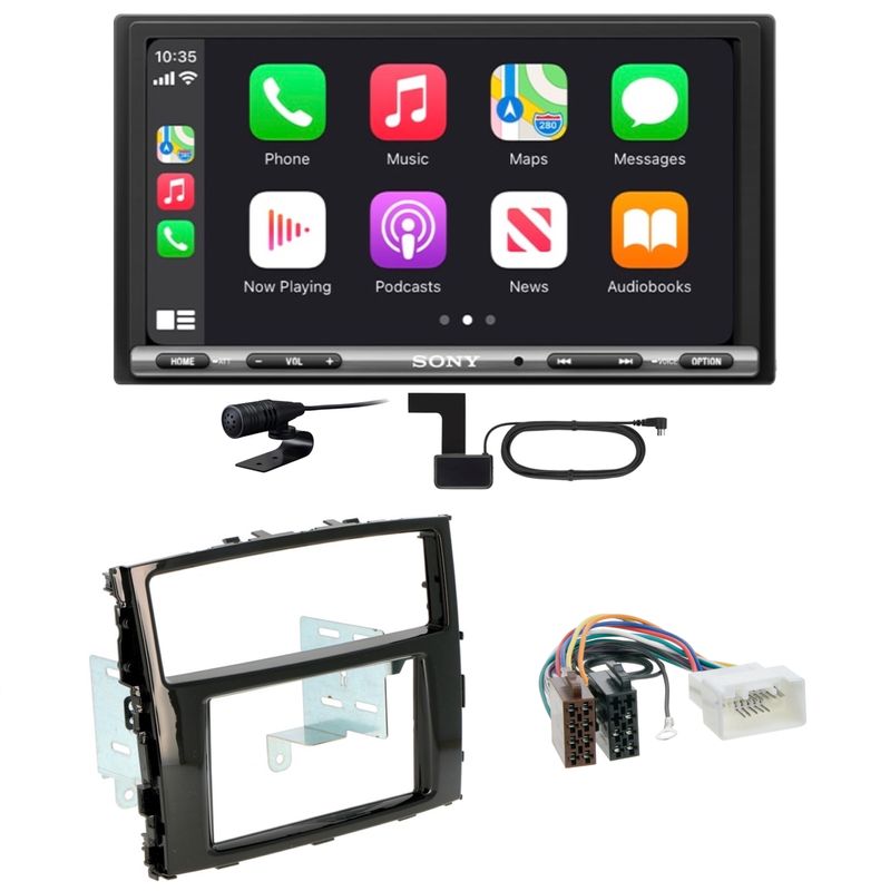 Sony XAV-AX3250 CarPlay Android Auto Einbauset für Mitsubishi Pajero ab 2015