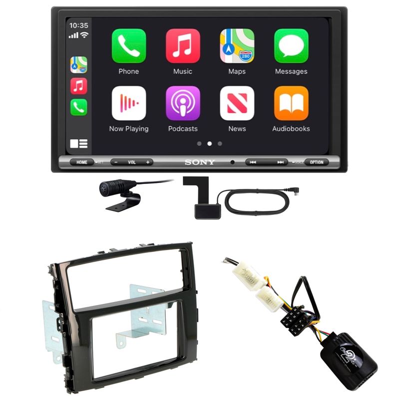 Sony XAV-AX3250 CarPlay Android Auto Einbauset für Mitsubishi Pajero ab 2015