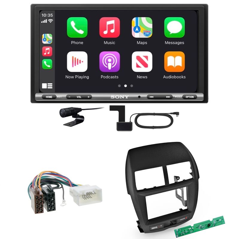 Sony XAV-AX3250 CarPlay Android Auto Einbauset für Mitsubishi ASX bis 2014