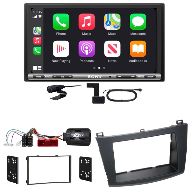 Sony XAV-AX3250 DAB+ Bluetooth CarPlay Android Auto Einbauset für Mazda 3 BL Sony XAV-AX3250 DAB+ Bluetooth CarPlay Android Auto Einbauset für Mazda 3 BL