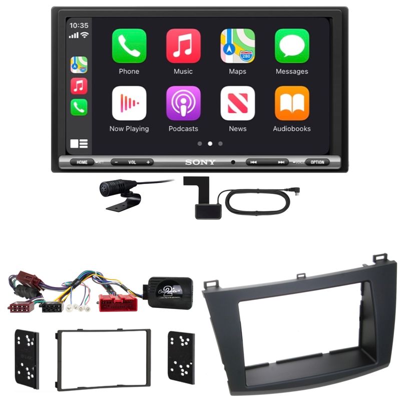 Sony XAV-AX3250 DAB+ Bluetooth CarPlay Android Auto Einbauset für Mazda 3 BL Sony XAV-AX3250 DAB+ Bluetooth CarPlay Android Auto Einbauset für Mazda 3 BL