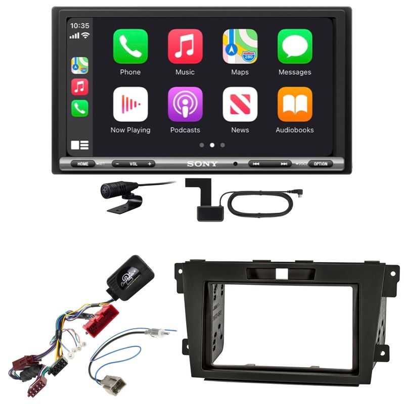 Sony XAV-AX3250 DAB+ Bluetooth CarPlay Android Auto Einbauset für Mazda CX-7 Sony XAV-AX3250 DAB+ Bluetooth CarPlay Android Auto Einbauset für Mazda CX-7