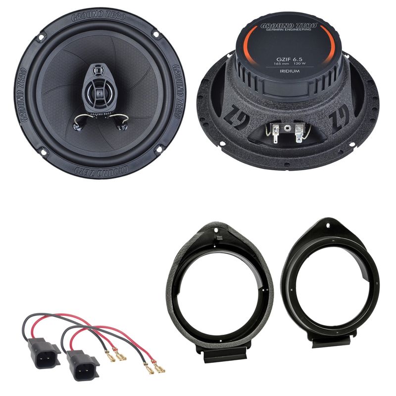 Ground Zero GZIF 6.5 Koax Lautsprecher Einbauset für Opel Adam Karl Crossland X Ground Zero GZIF 6.5 Koax Lautsprecher Einbauset für Opel Adam Karl Crossland X