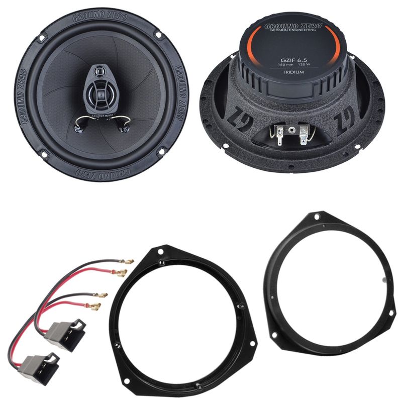 Ground Zero GZIF 6.5 Koax Lautsprecher Einbauset für Fiat Punto 188 Tür vorne Ground Zero GZIF 6.5 Koax Lautsprecher Einbauset für Fiat Punto 188 Tür vorne