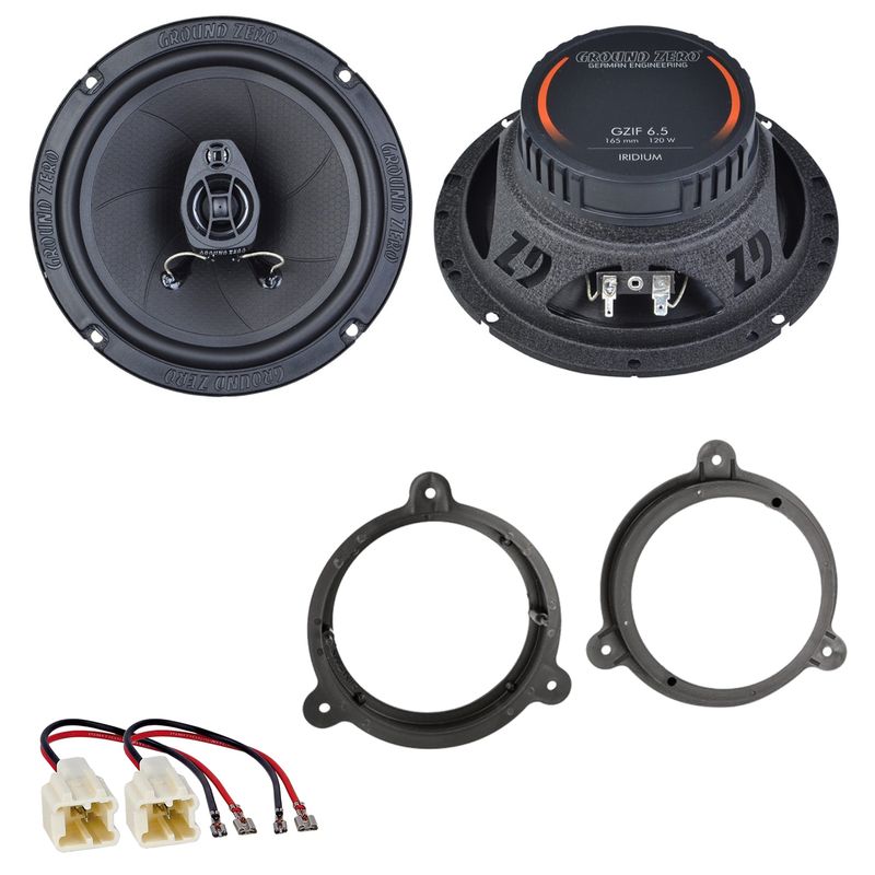 Ground Zero GZIF 6.5 Koax Lautsprecher Einbauset für Nissan Micra K12 K13 vorne Ground Zero GZIF 6.5 Koax Lautsprecher Einbauset für Nissan Micra K12 K13 vorne