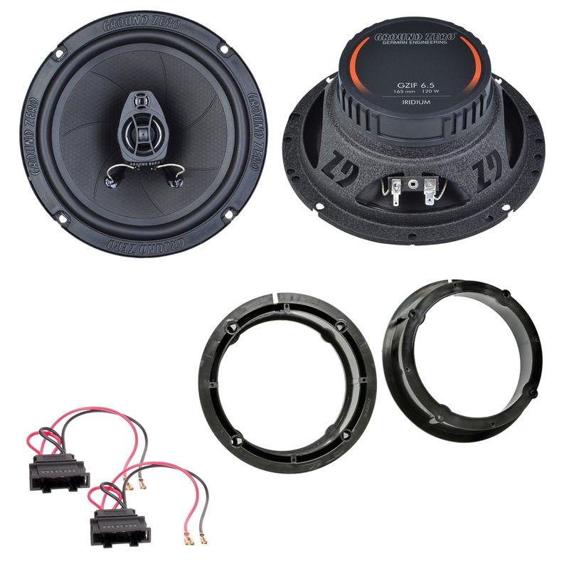 Ground Zero GZIF 6.5 16,5 cm Lautsprecher Einbauset für Passat 3B 3BG New Beetle