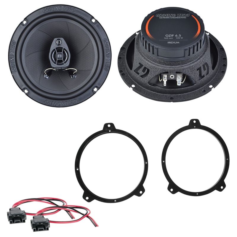 Ground Zero GZIF 6.5 16,5 cm Koaxial Einbauset für E46 Limousine Coupé Touring Ground Zero GZIF 6.5 16,5 cm Koaxial Einbauset für E46 Limousine Coupé Touring