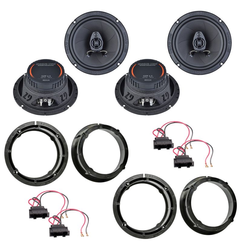 Ground Zero GZIF 6.5 Koaxial Einbauset für Seat Leon 1M Toledo vorne hinten Ground Zero GZIF 6.5 Koaxial Einbauset für Seat Leon 1M Toledo vorne hinten