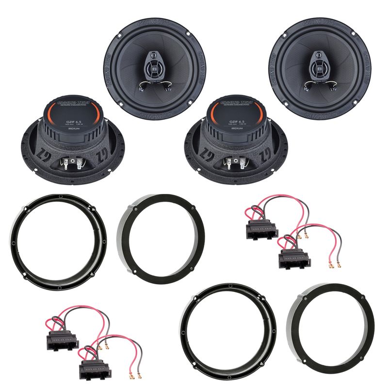 Ground Zero GZIF 6.5 Koaxial Einbauset für Fabia 5J Octavia 1U 5E vorne hinten Ground Zero GZIF 6.5 Koaxial Einbauset für Fabia 5J Octavia 1U 5E vorne hinten