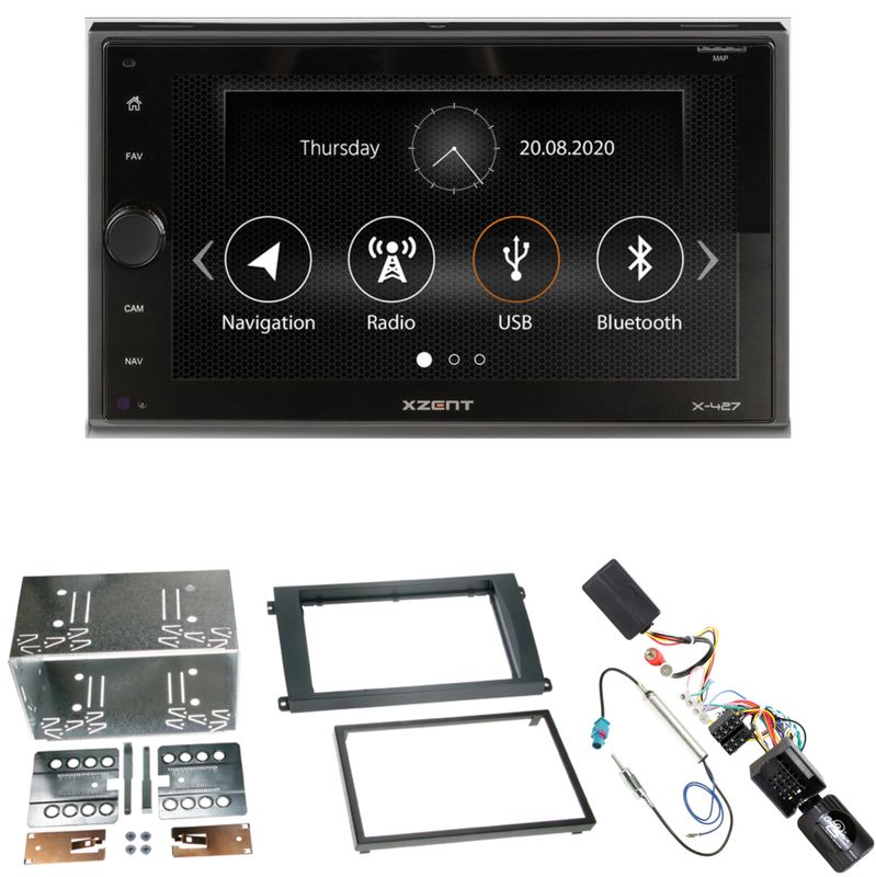 XZENT X-427 Bluetooth Moniceiver DAB+ Einbauset für Porsche Cayenne ab 2007 XZENT X-427 Bluetooth Moniceiver DAB+ Einbauset für Porsche Cayenne ab 2007