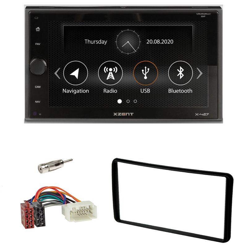XZENT X-427 Bluetooth Moniceiver DAB+ Autoradio Einbauset für Suzuki Jimny FJ