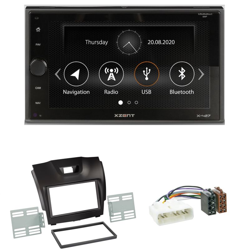 XZENT X-427 Bluetooth Moniceiver DAB+ Autoradio Einbauset für Isuzu D-Max 2 XZENT X-427 Bluetooth Moniceiver DAB+ Autoradio Einbauset für Isuzu D-Max 2