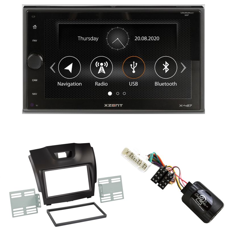XZENT X-427 Bluetooth Moniceiver DAB+ Autoradio Einbauset für Isuzu D-Max 2 XZENT X-427 Bluetooth Moniceiver DAB+ Autoradio Einbauset für Isuzu D-Max 2