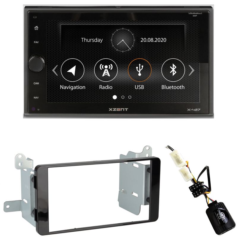 XZENT X-427 Bluetooth Moniceiver DAB+ USB Einbauset für Mitsubishi L200 ab 2016 XZENT X-427 Bluetooth Moniceiver DAB+ USB Einbauset für Mitsubishi L200 ab 2016