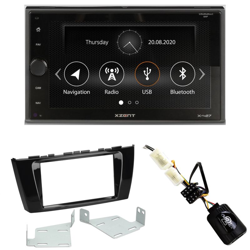 XZENT X-427 Bluetooth Moniceiver DAB+ USB Einbauset für Mitsubishi Space Star