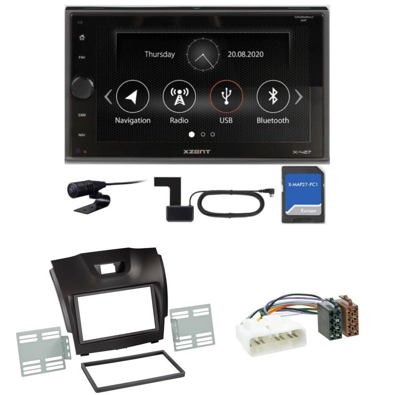 XZENT X-427 Bluetooth Naviceiver DAB+ Autoradio Einbauset für Isuzu D-Max 2 XZENT X-427 Bluetooth Naviceiver DAB+ Autoradio Einbauset für Isuzu D-Max 2