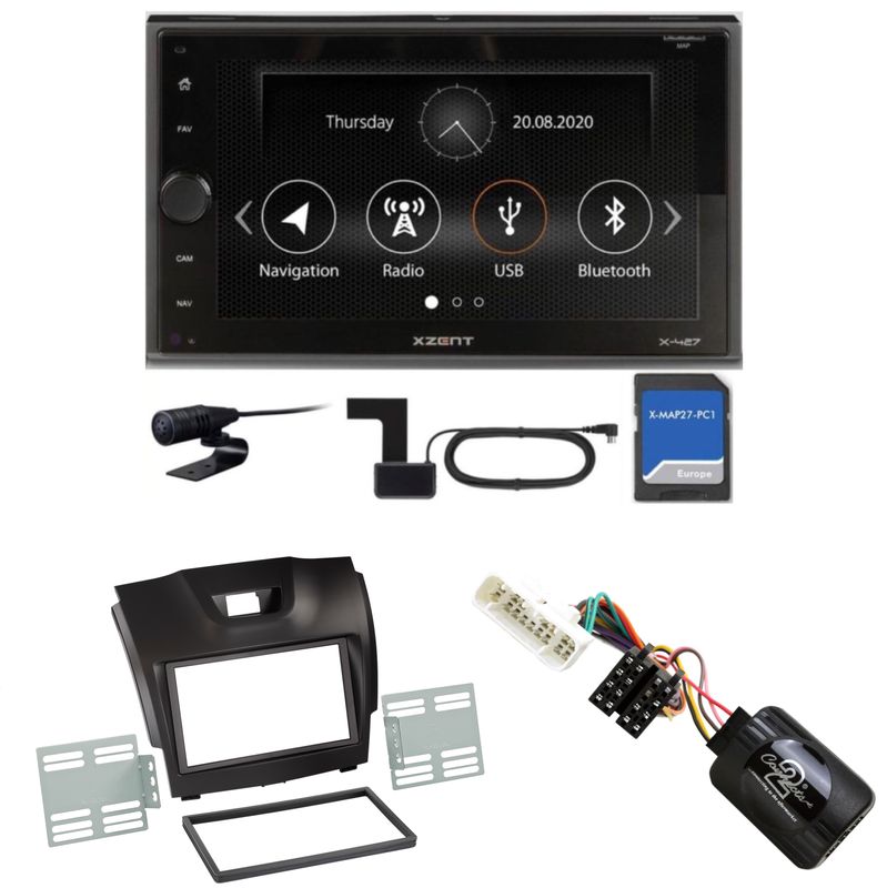 XZENT X-427 Bluetooth Naviceiver DAB+ Autoradio Einbauset für Isuzu D-Max 2 XZENT X-427 Bluetooth Naviceiver DAB+ Autoradio Einbauset für Isuzu D-Max 2